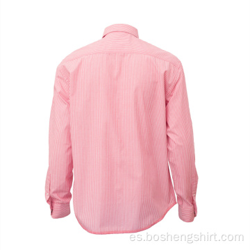 Camisa de ropa casual de verano rosa barata de alta calidad